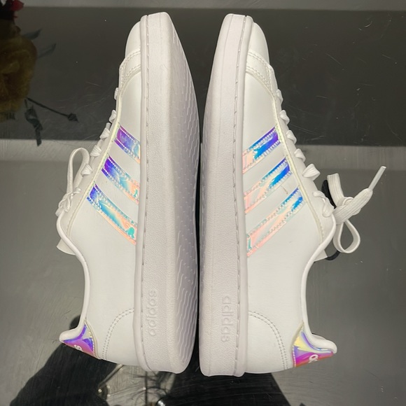 ADIDAS NEO WHITE FASHION RUNNING SNEAKERS WOMENS SIZE 7 - Picture 12 of 16